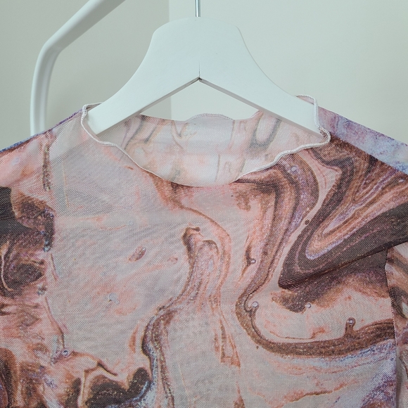 SHEIN sheer crop top - Picture 2 of 5